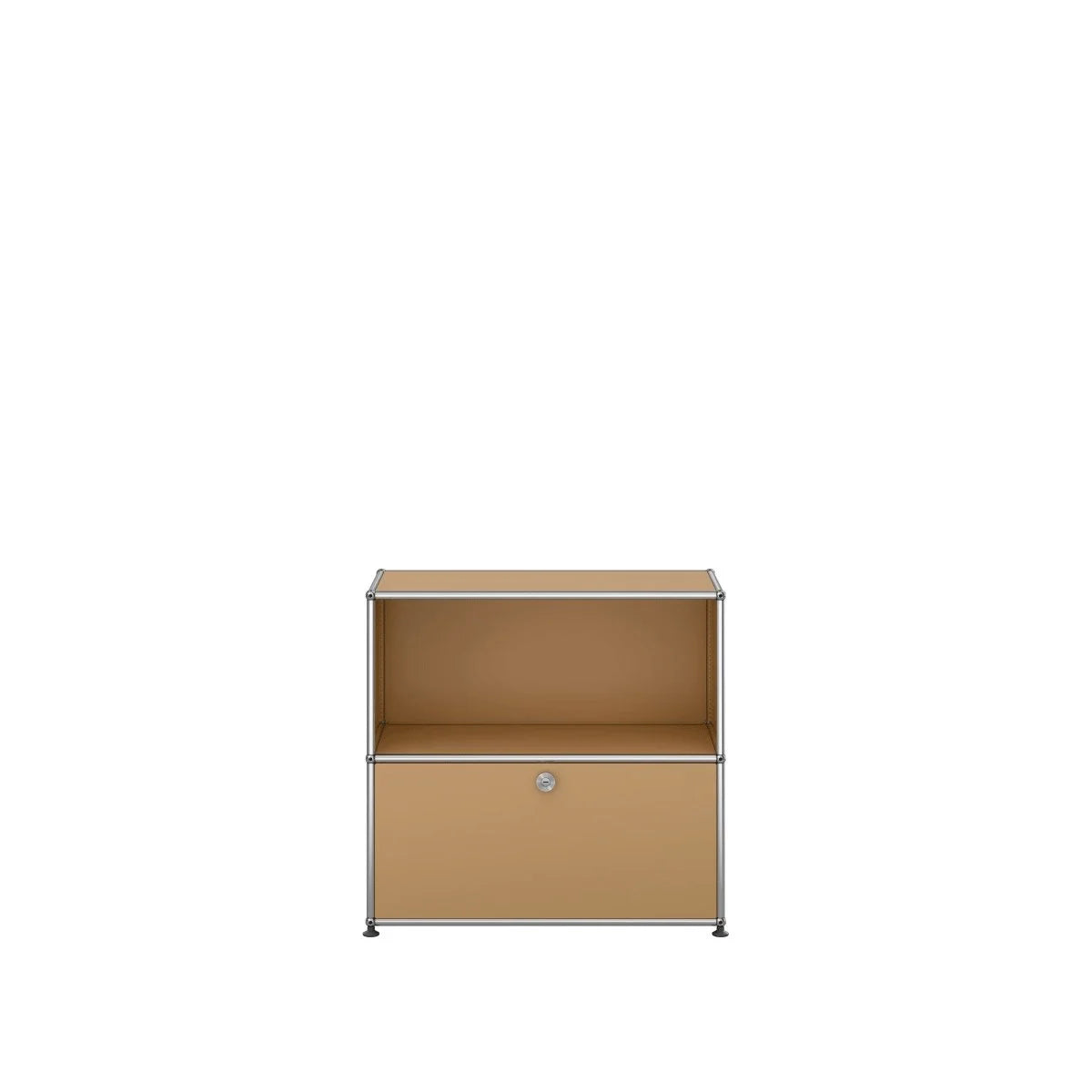 USM Haller Sideboard in Beige, zweigeteilter Stauraum, hochwertig pulverbeschichtet