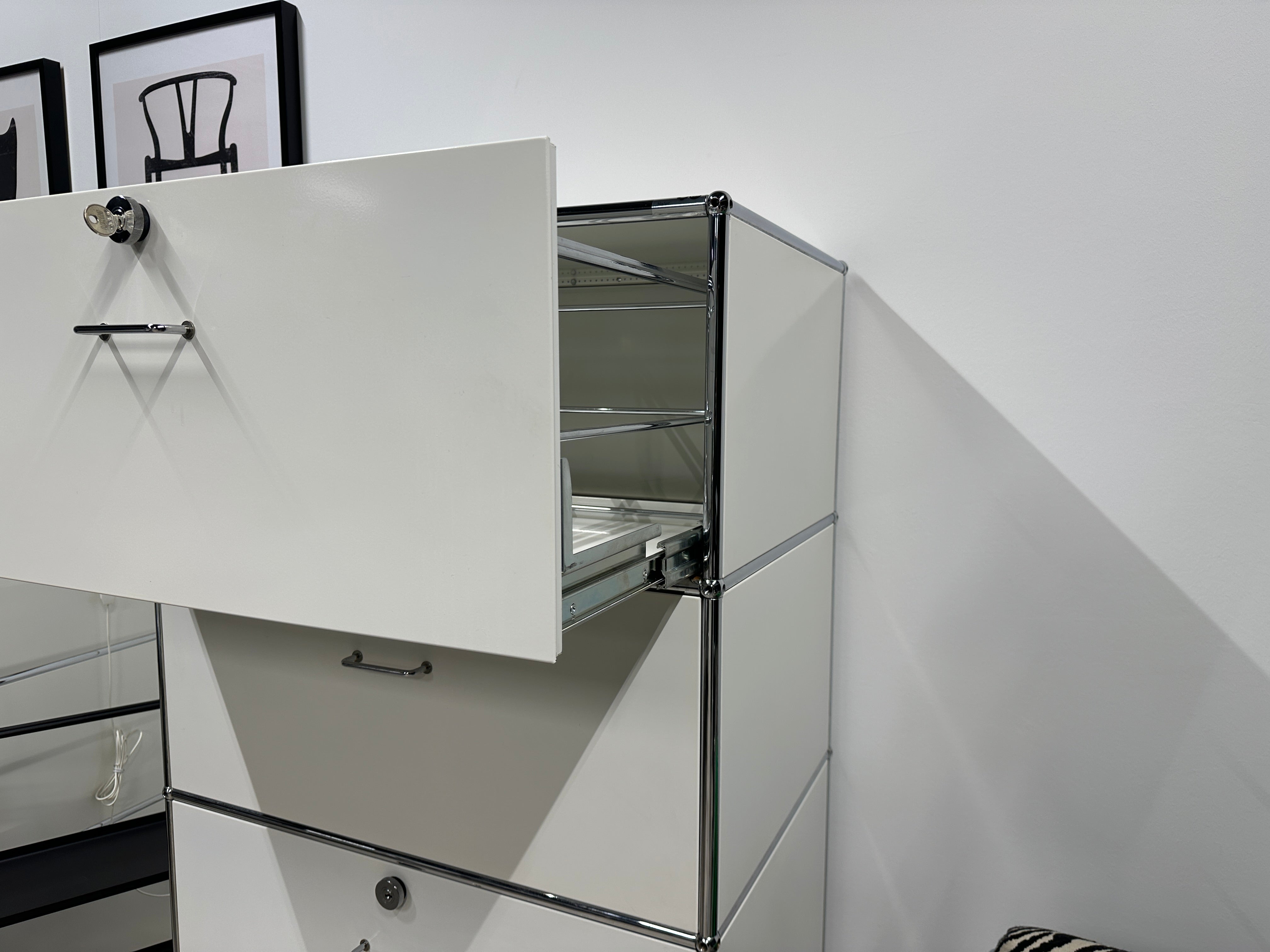 USM Haller Sideboard, 50 cm Tiefe, 1 Breit / 4 Hoch / 4 Ausziehtüren, sale