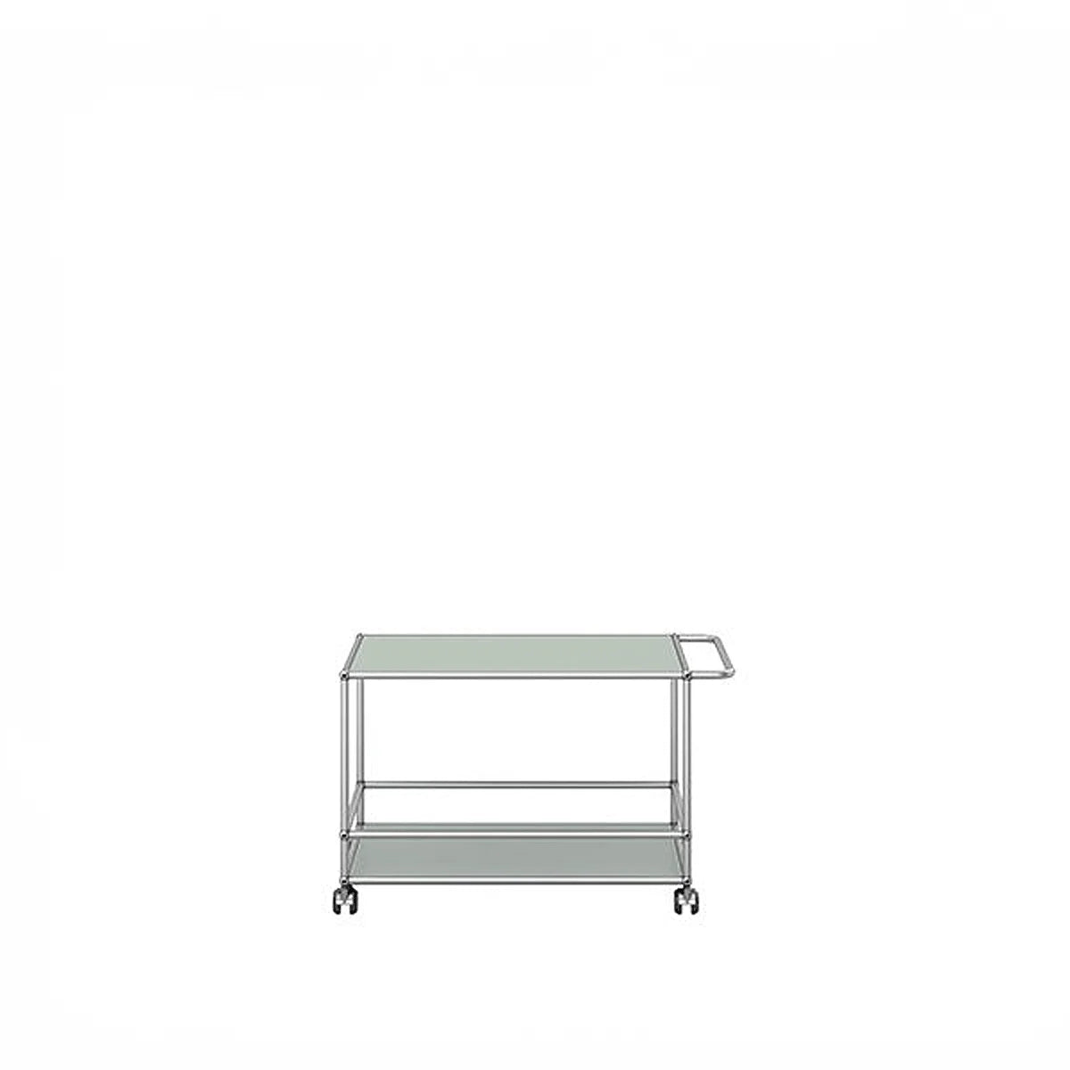 Servierwagen von USM Haller mit minimalistischem Look, ideal als Tee- oder Beistellwagen
