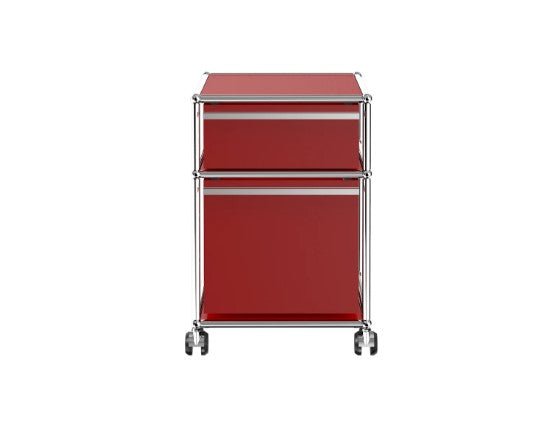 USM Haller Rollcontainer Studioaufnahme rubinrot