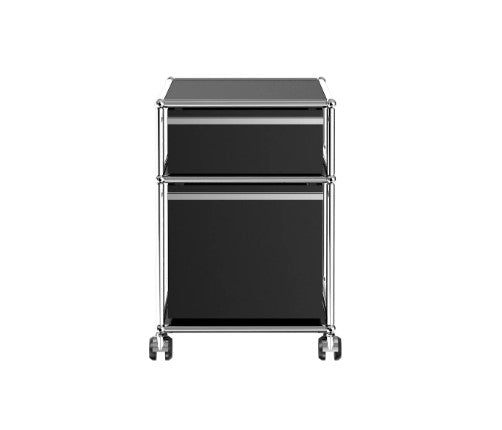 USM Haller Rollcontainer Studioaufnahme schwarz