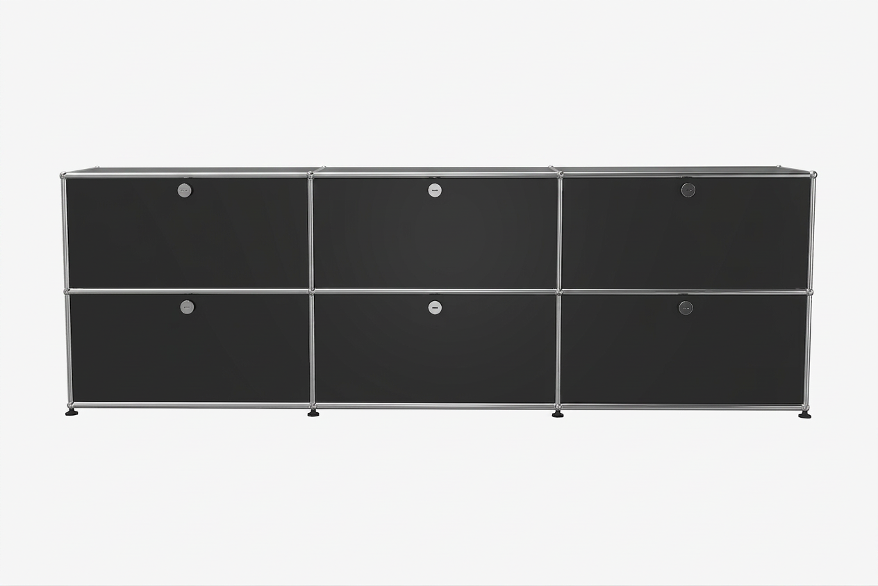 USM Haller Sideboard 3 Breit / 2 Hoch / 6 Klapptüren