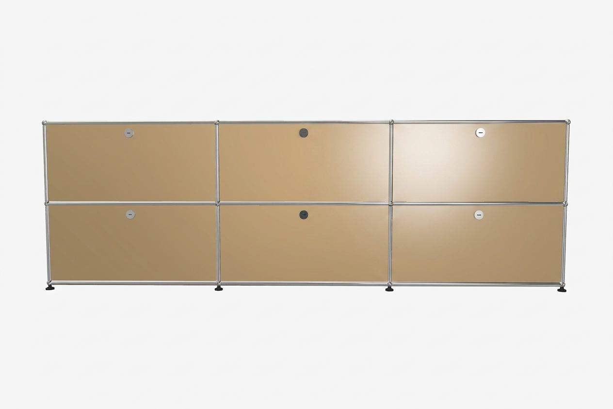 USM Haller Sideboard 3 Breit / 2 Hoch / 6 Klapptüren