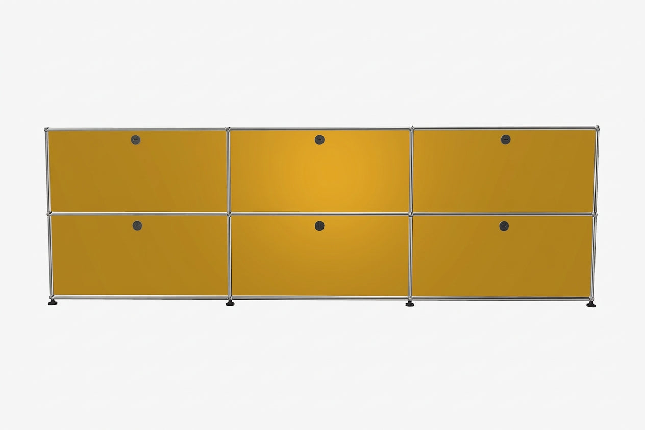 USM Haller Sideboard 3 Breit / 2 Hoch / 6 Klapptüren