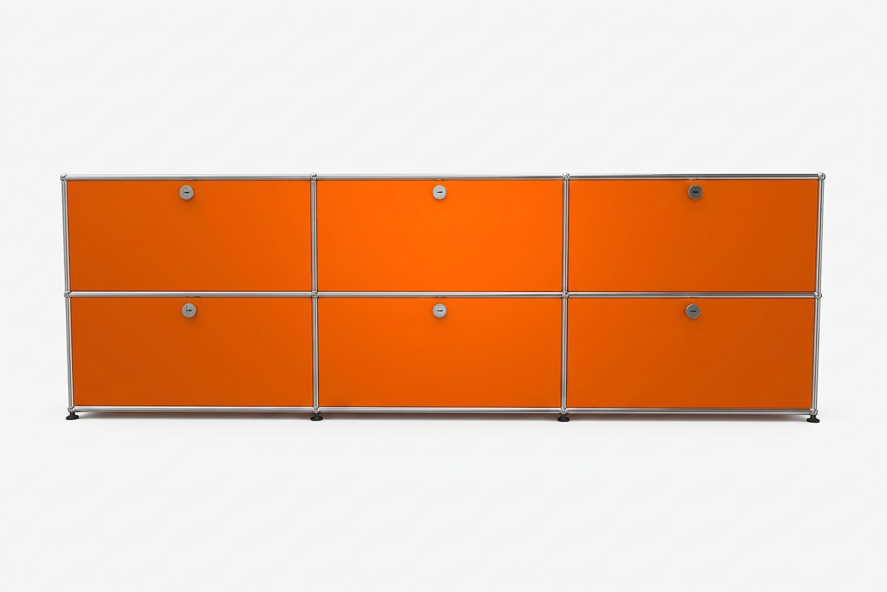 USM Haller Sideboard 3 Breit / 2 Hoch / 6 Klapptüren