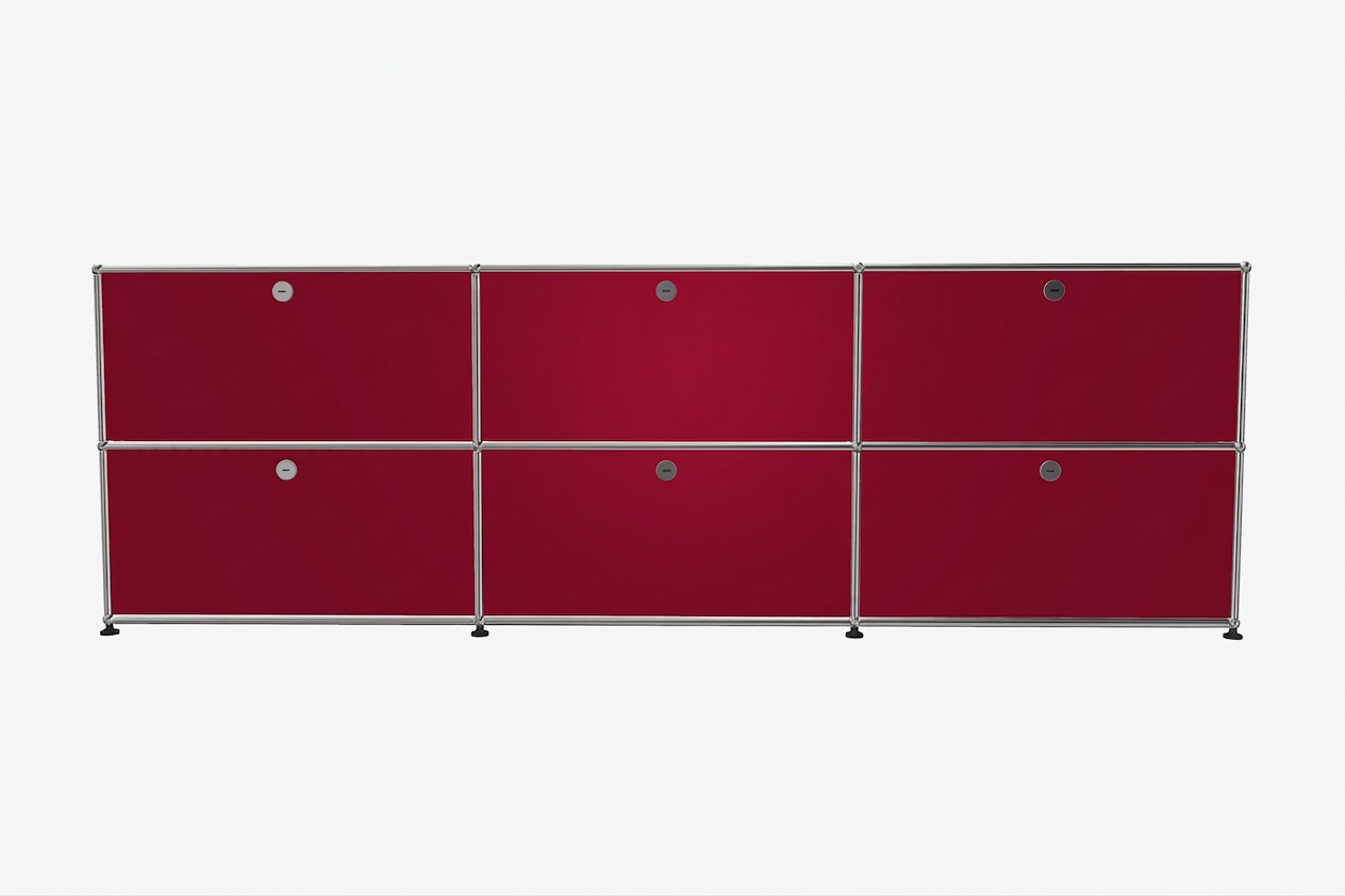 USM Haller Sideboard 3 Breit / 2 Hoch / 6 Klapptüren