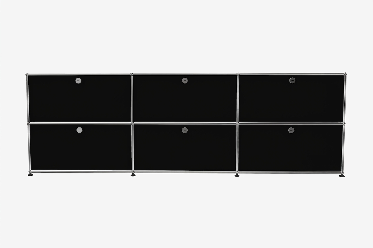 USM Haller Sideboard 3 Breit / 2 Hoch / 6 Klapptüren