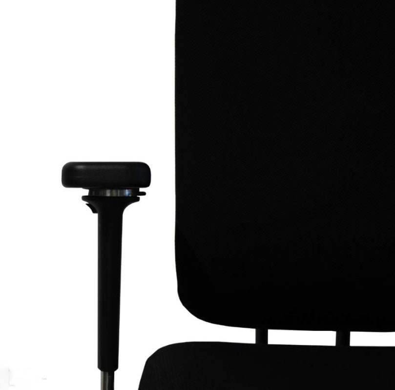 Close-Up Detailaufnahme Vitra Headline Bürodrehstuhl in schwarz