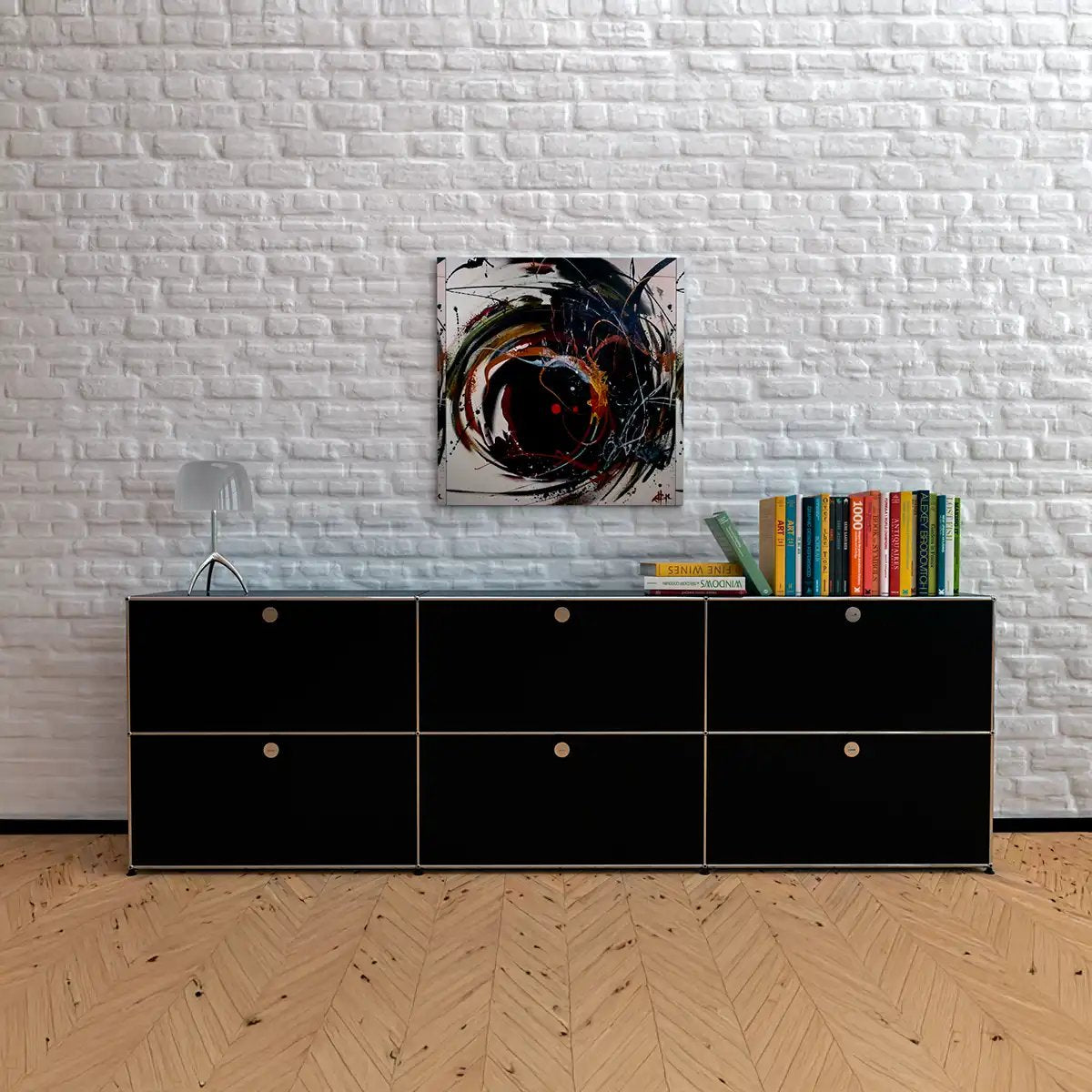 USM Haller Sideboard 3 Breit / 2 Hoch / 6 Klapptüren