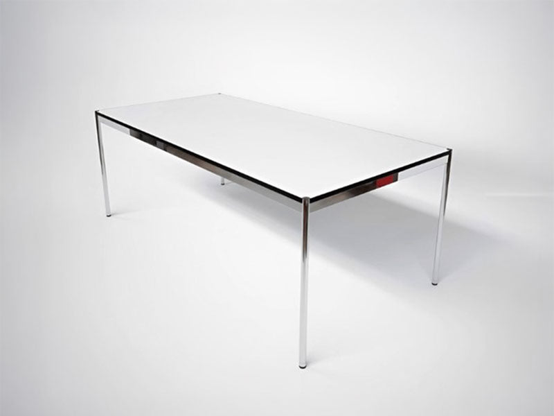 USM Haller Tisch 200x100 cm, Kunstharz, Perlgrau