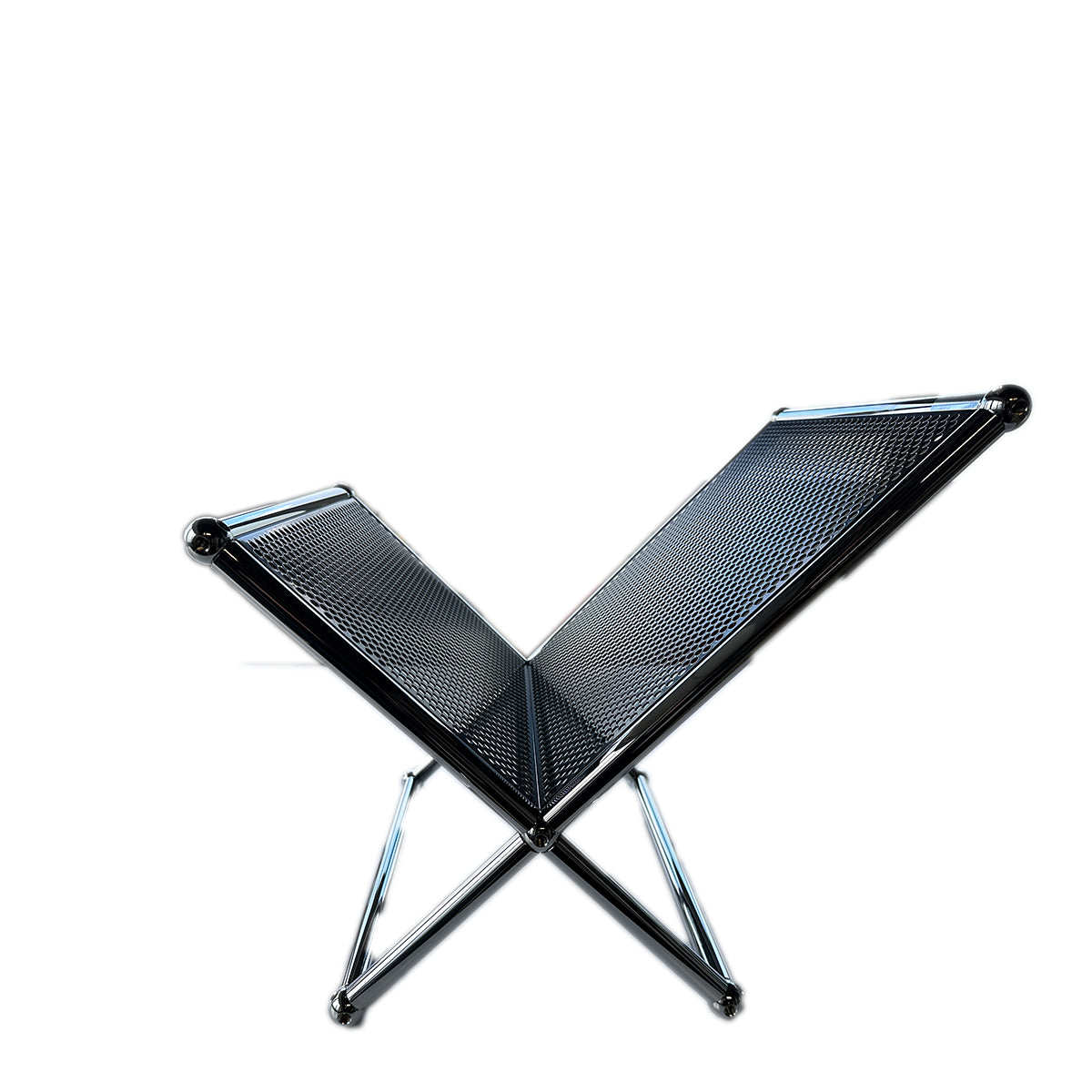 USM Haller Zeitungsständer Perforiert / schwarz RAL 9011