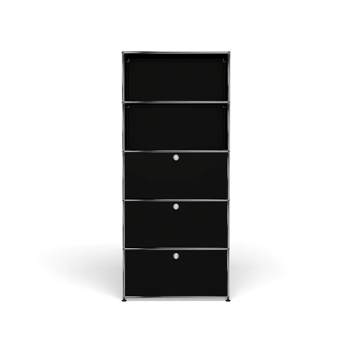 USM Haller Regal 1 Breit / 5 Hoch G / 3 Klapptüren
