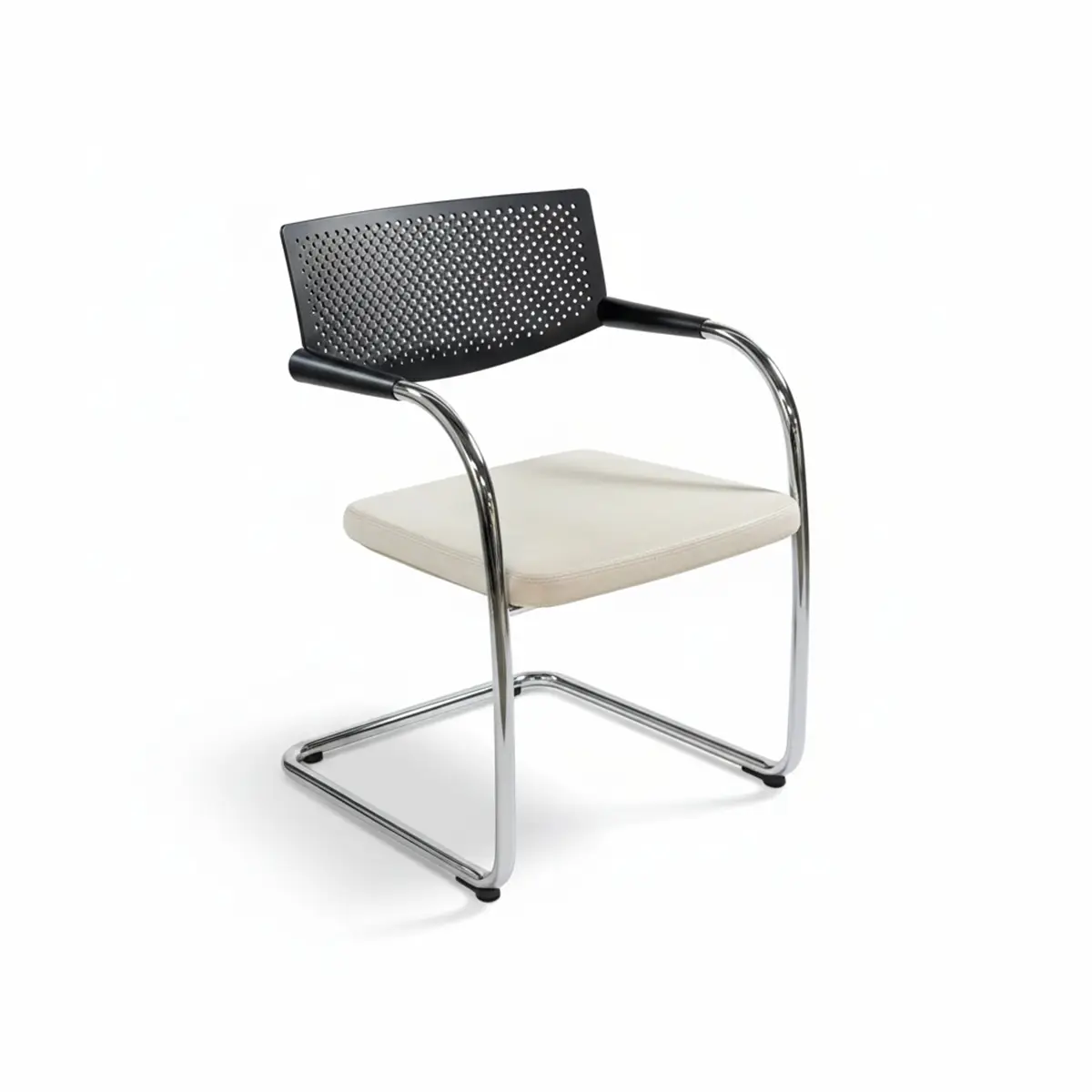 Vitra Visavis, Freischwinger - Lederbezug