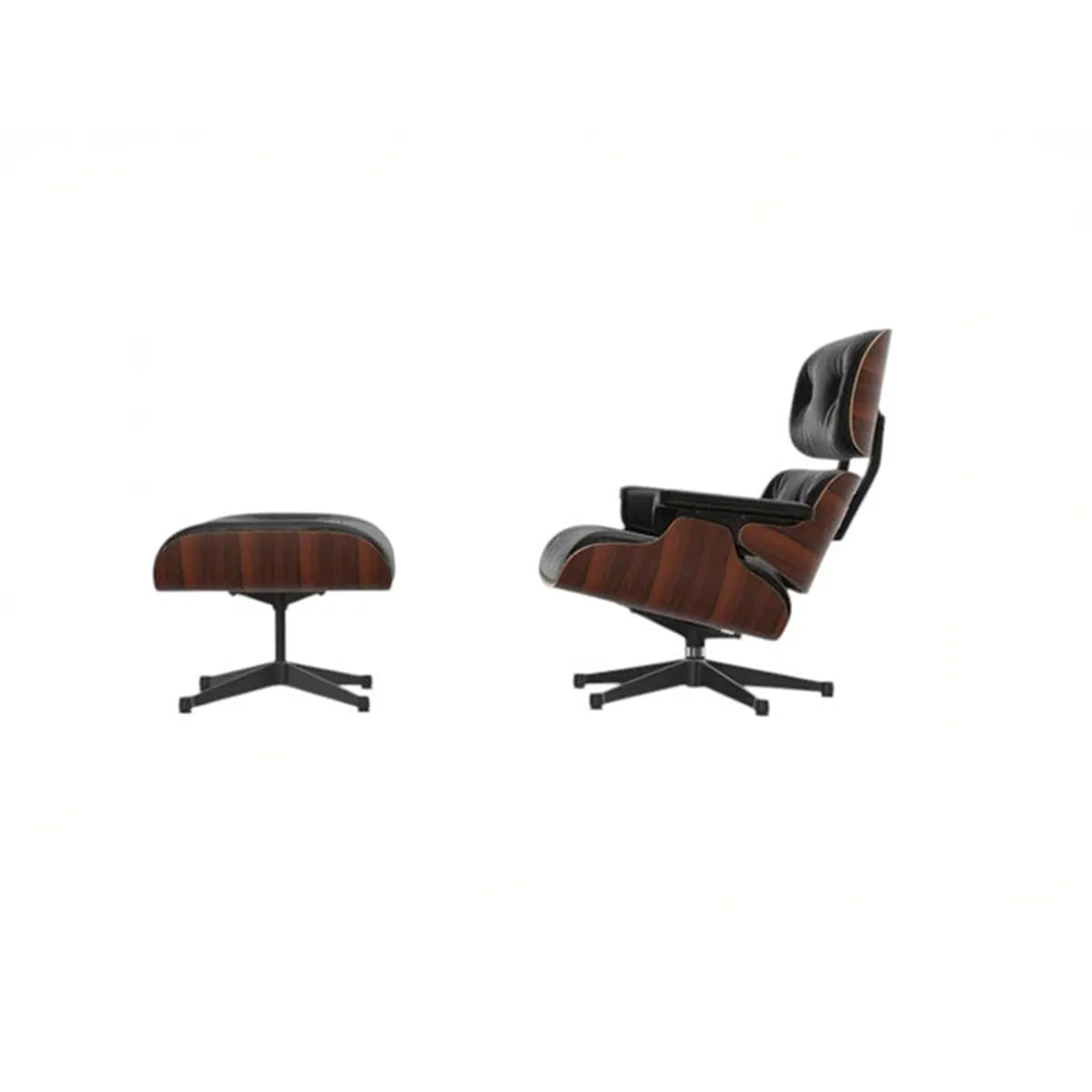 Lounge Chair & Ottoman Studioaufnahme vor weißem Hintergrund