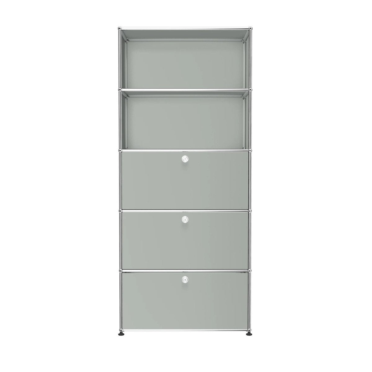 USM Haller Regal 1 Breit / 5 Hoch  / 3 Klapptüren