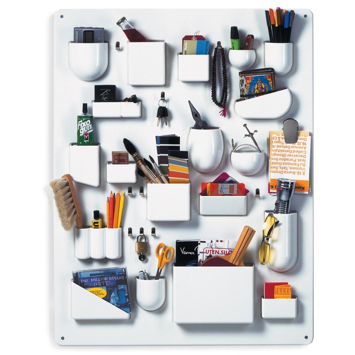 Vitra Utensilo II Grafik gefüllt mit Utensillien