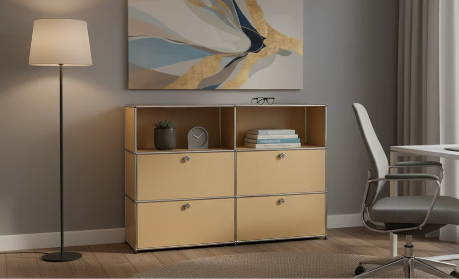 USM Haller Sideboard in einem schön eingerichteten Büro