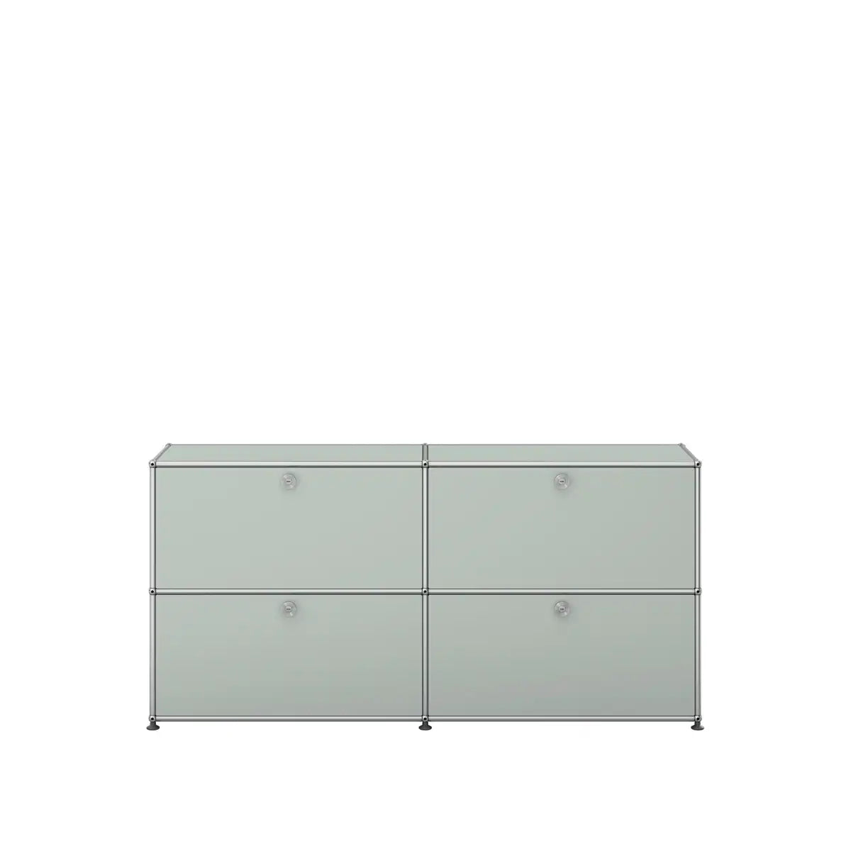 USM Haller Sideboard 2breit mit vier klapptüren in lichtgrau