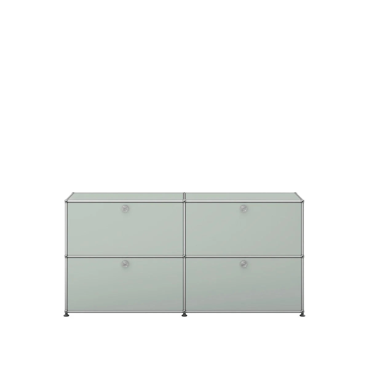 USM Haller Sideboard 2breit mit vier klapptüren in lichtgrau