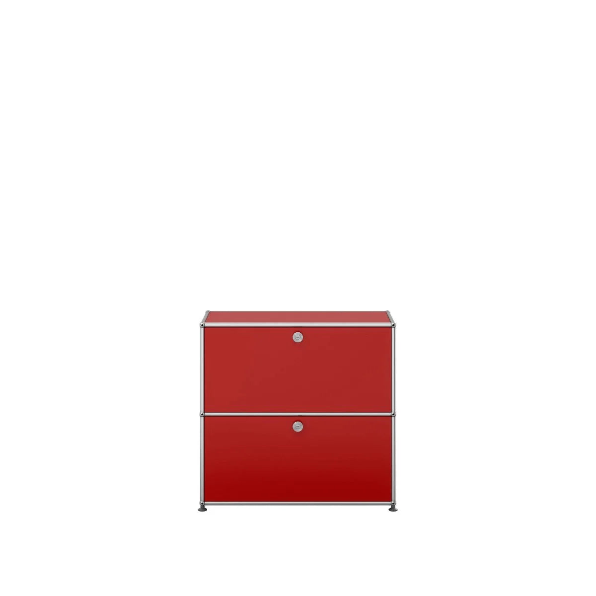 USM Haller Sideboard in Rubinrot, markantes Statement für moderne Arbeitsräume