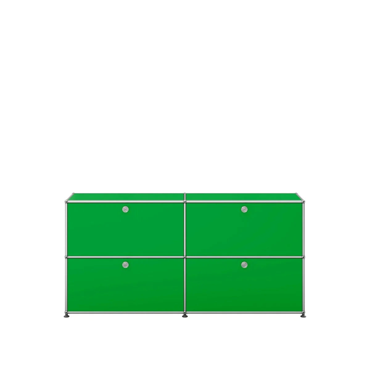 USM Haller Sideboard in Grün mit vier verschließbaren Klapptüren