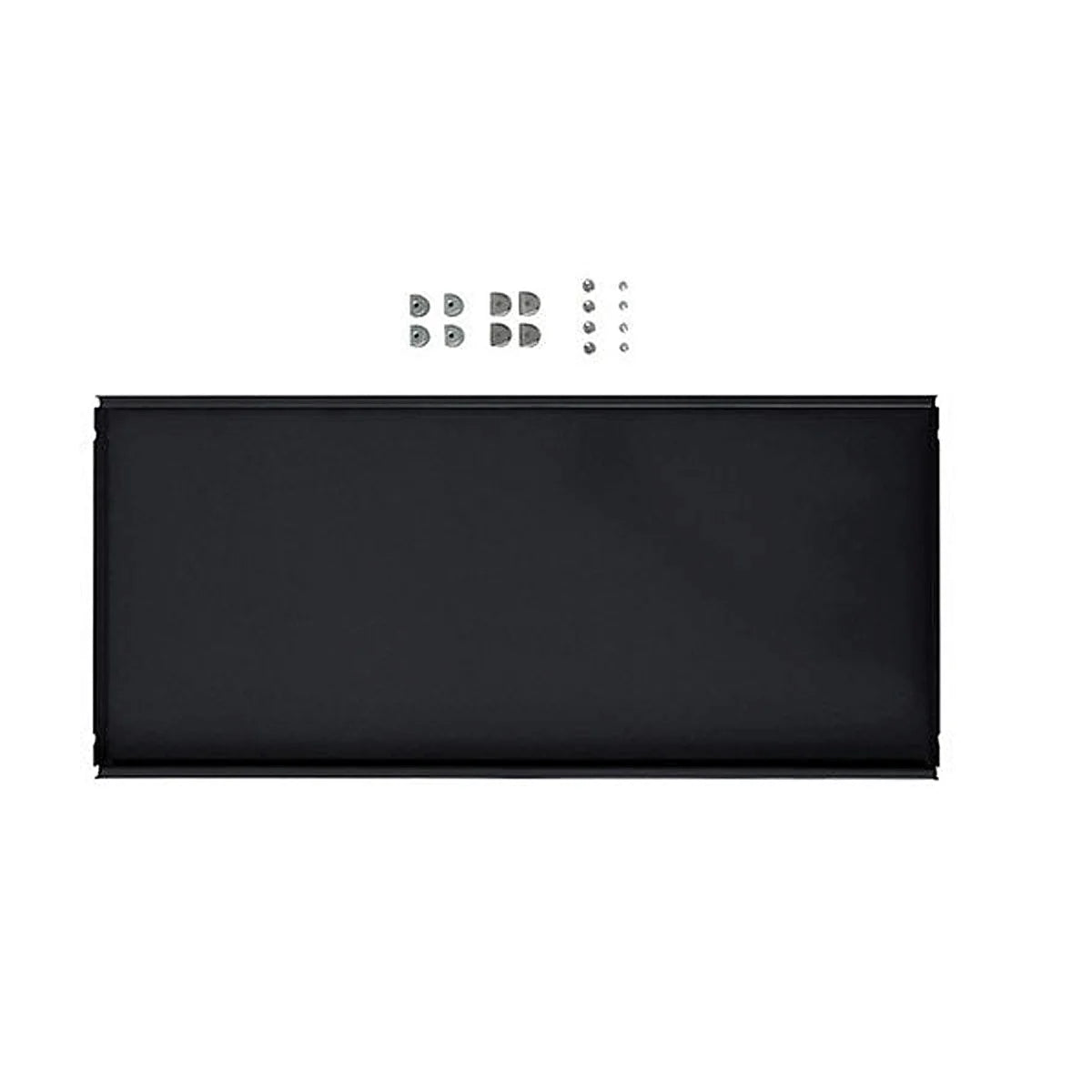 USM Haller Zwischentablar in Schwarz mit Montageset zur einfachen Installation