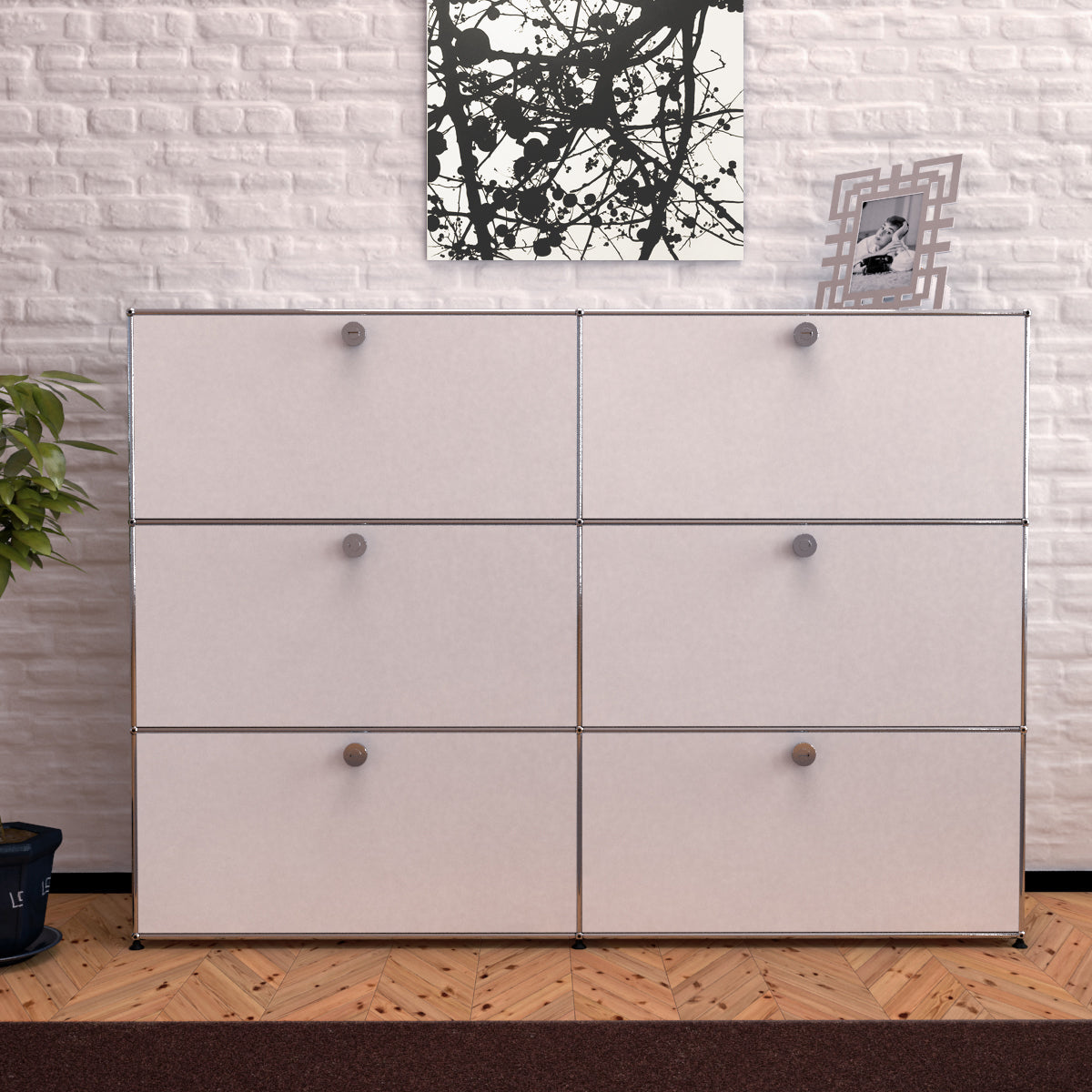 USM Haller Sideboard 2 Breit / 3 Hoch / 6 Klapptüren