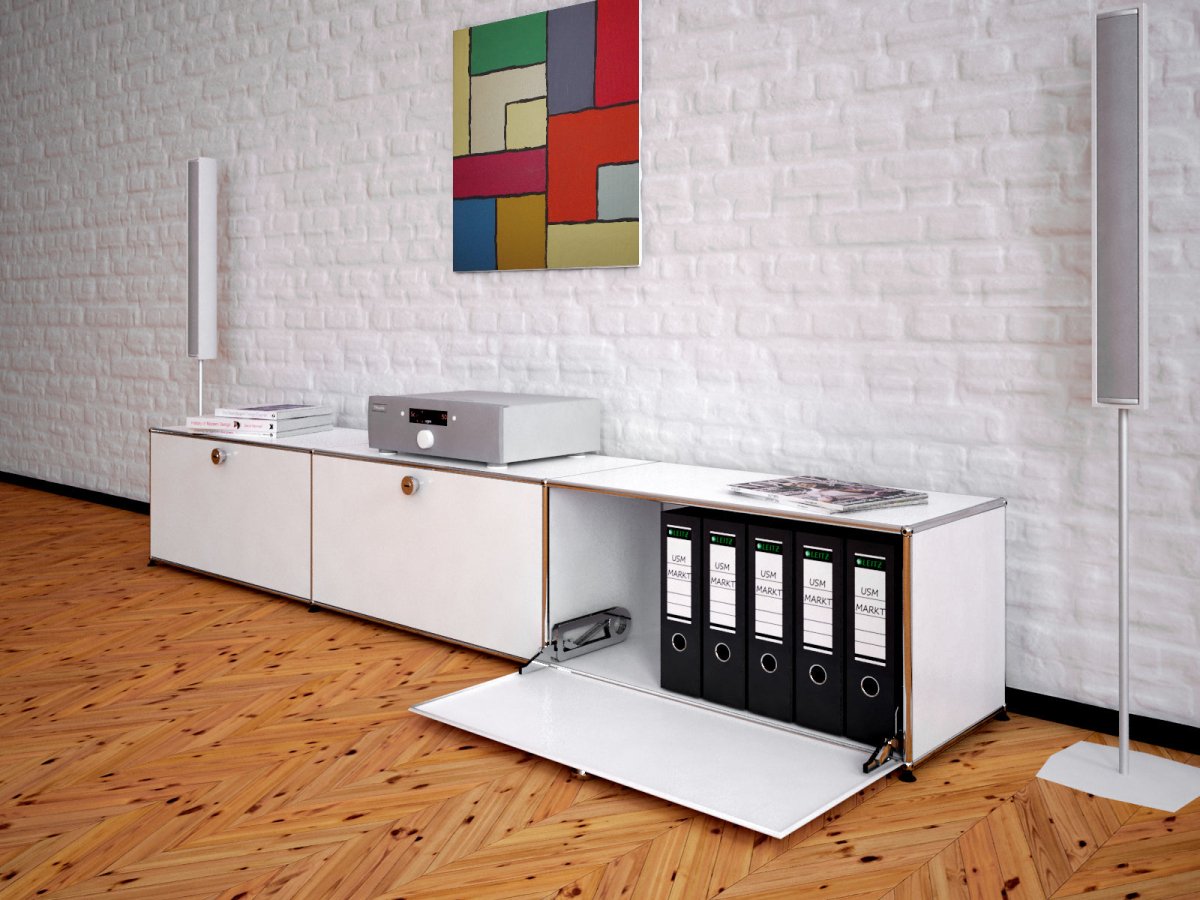 USM Haller Lowboard 3 Breit / 1 Hoch / 3 Klapptüren