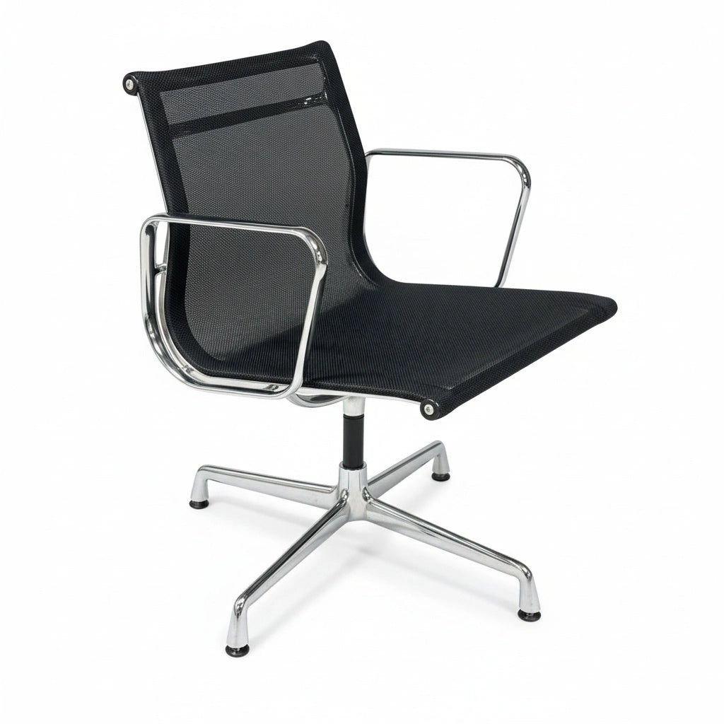 Vitra Alu-Chair EA 108 Netzbezug, schwarz