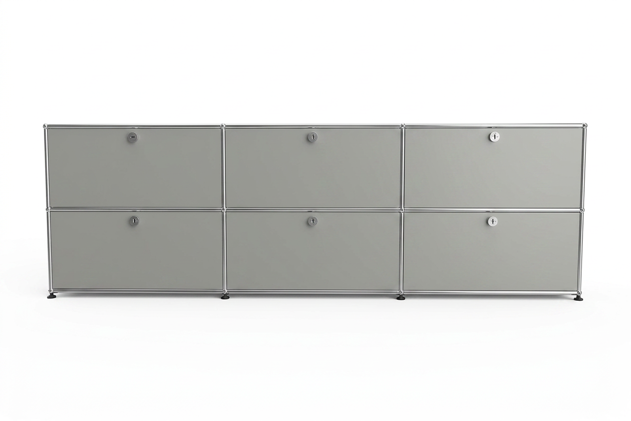 USM Haller Sideboard 3 Breit / 2 Hoch / 6 Klapptüren