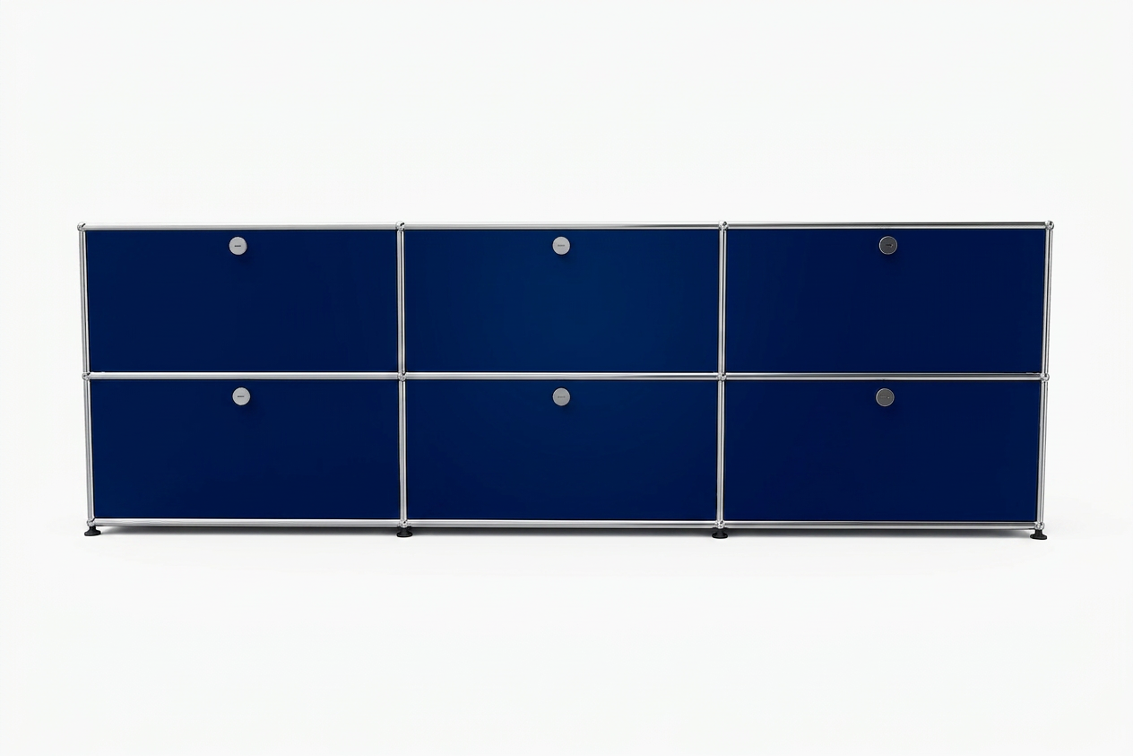 USM Haller Sideboard 3 Breit / 2 Hoch / 6 Klapptüren