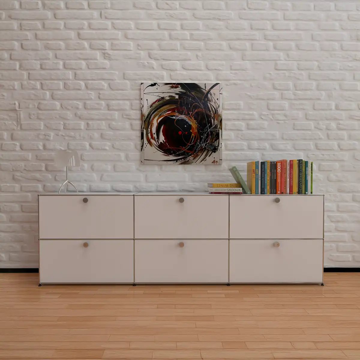 USM Haller Sideboard 3 Breit / 2 Hoch / 6 Klapptüren