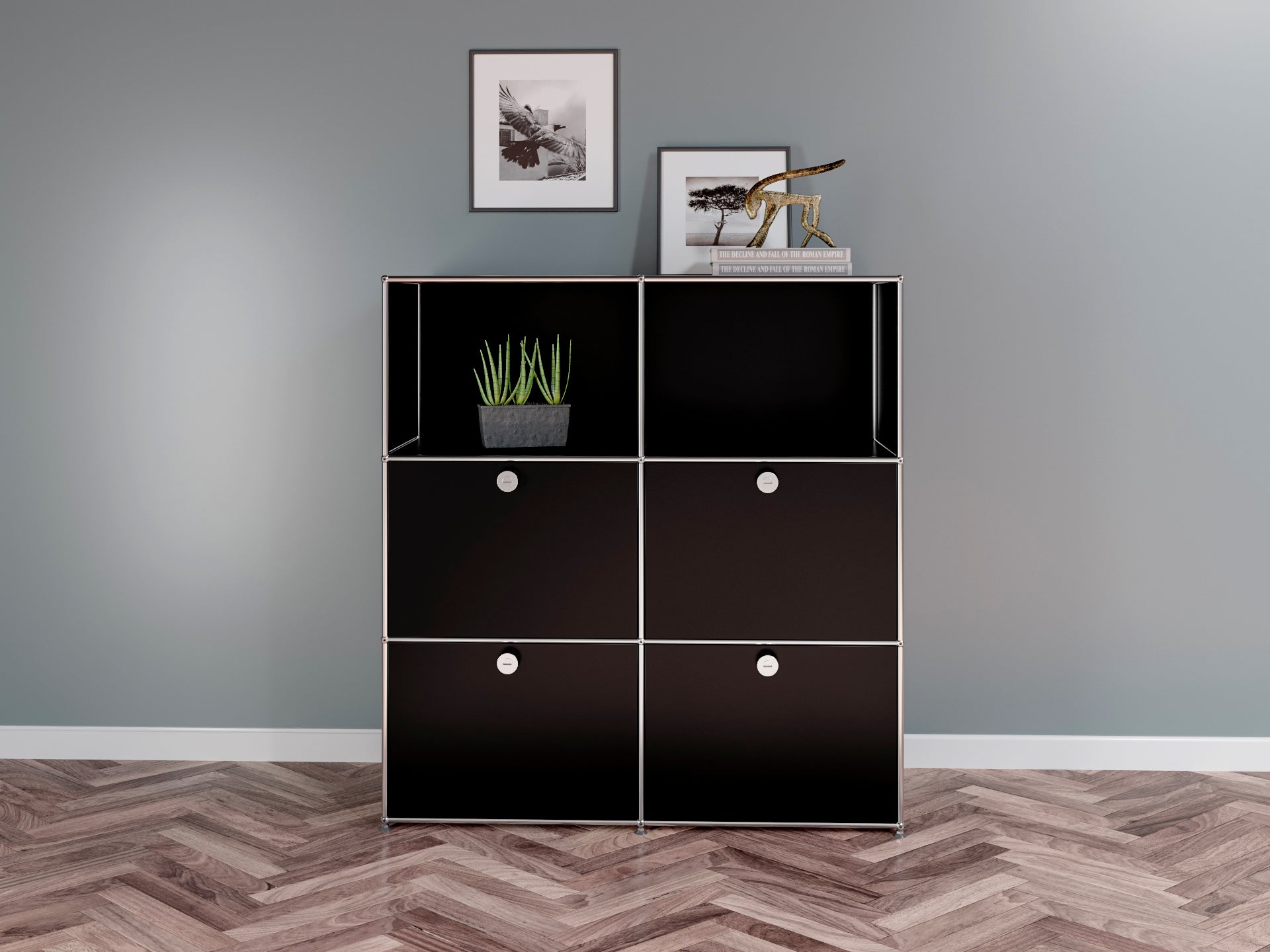 USM Haller Sideboard 2 x 50 cm Breit / 3 Hoch / 4 Klapptüren