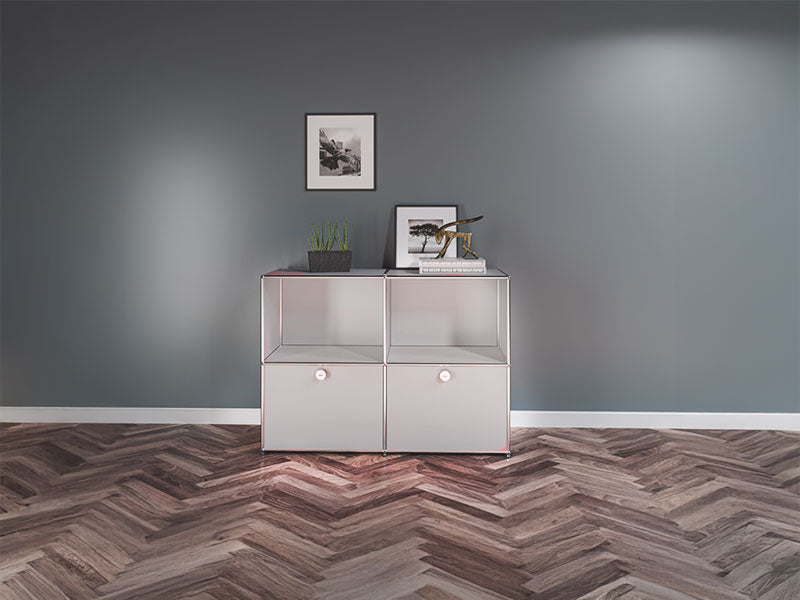 USM Haller Sideboard 2 x 50 cm Breit / 2 Hoch / 2 Klapptüren
