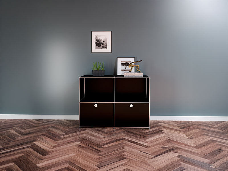 USM Haller Sideboard 2 x 50 cm Breit / 2 Hoch / 2 Klapptüren