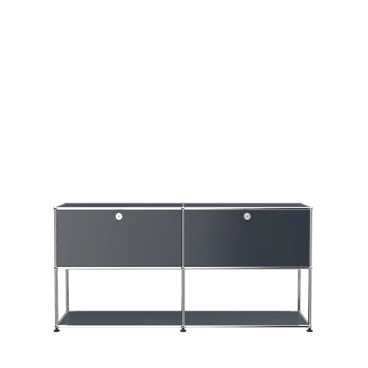 USM Haller Sideboard 2 Breit / 2 Hoch / 2 Klapptüren / unten frei