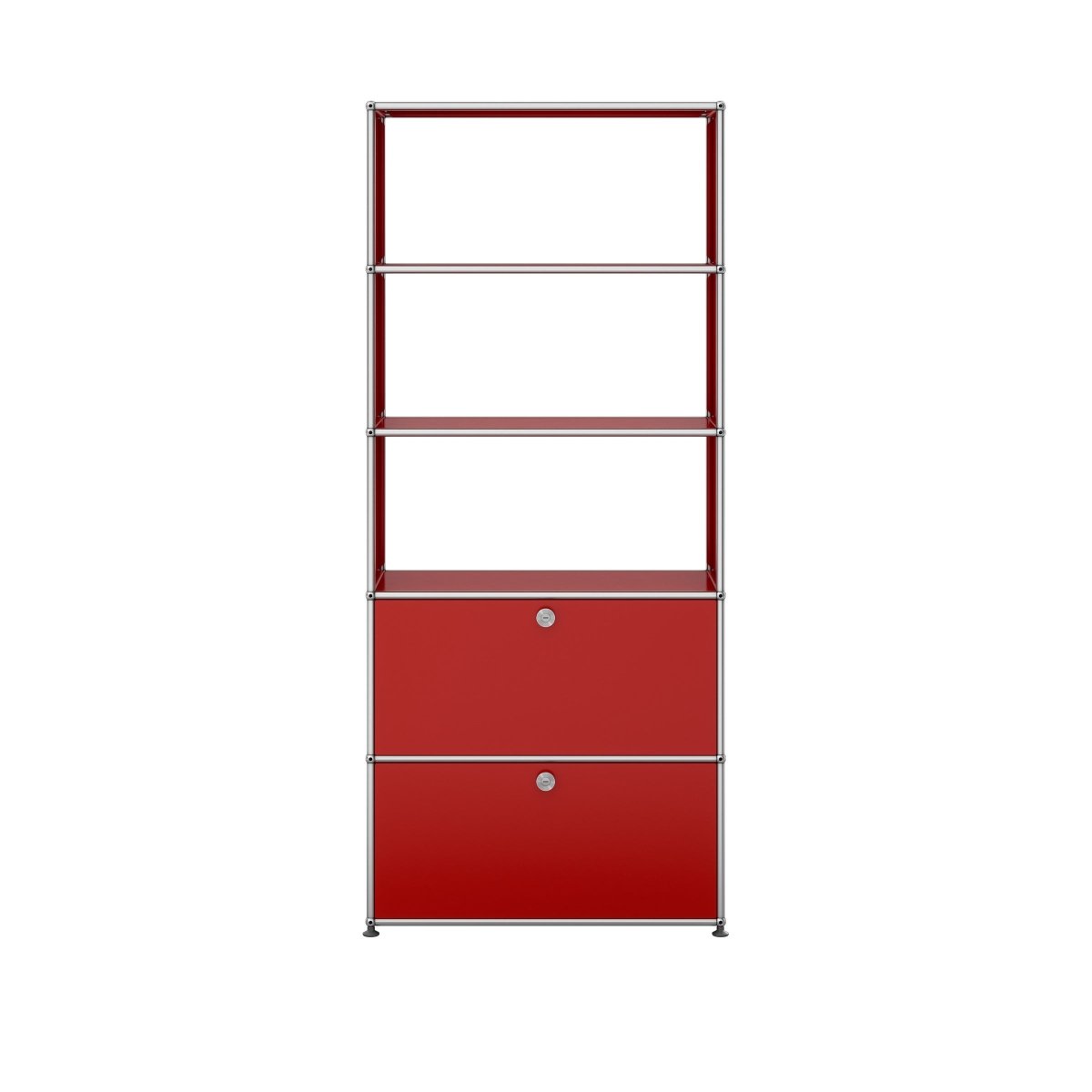 USM Haller Regal 1 Breit / 5 Hoch / 2 Klapptüren