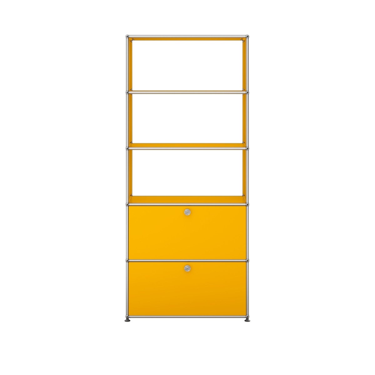 USM Haller Regal 1 Breit / 5 Hoch / 2 Klapptüren