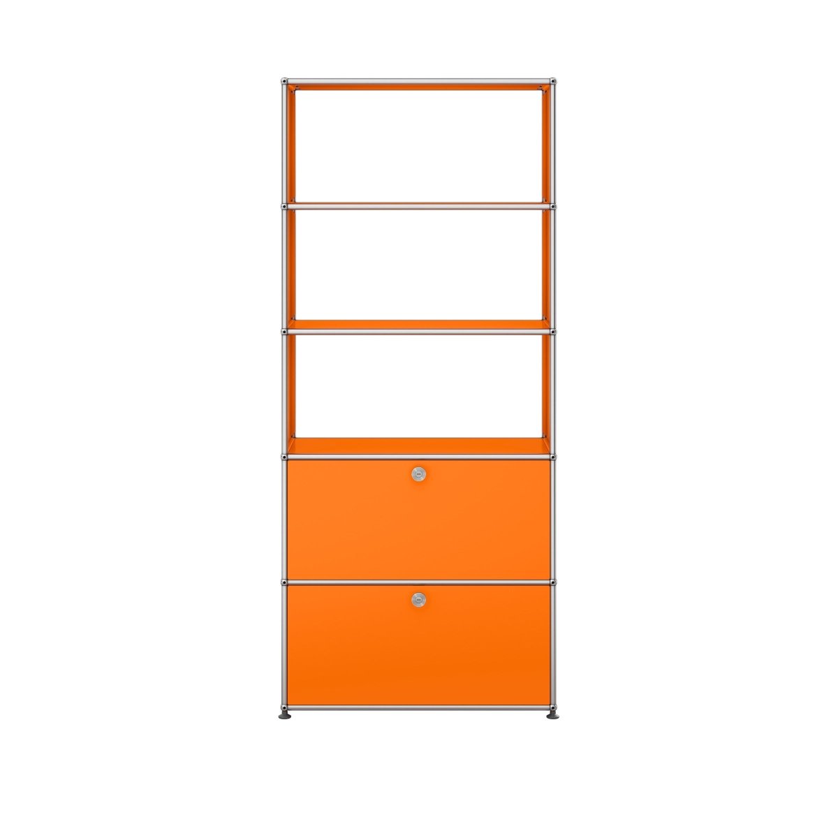 USM Haller Regal 1 Breit / 5 Hoch / 2 Klapptüren