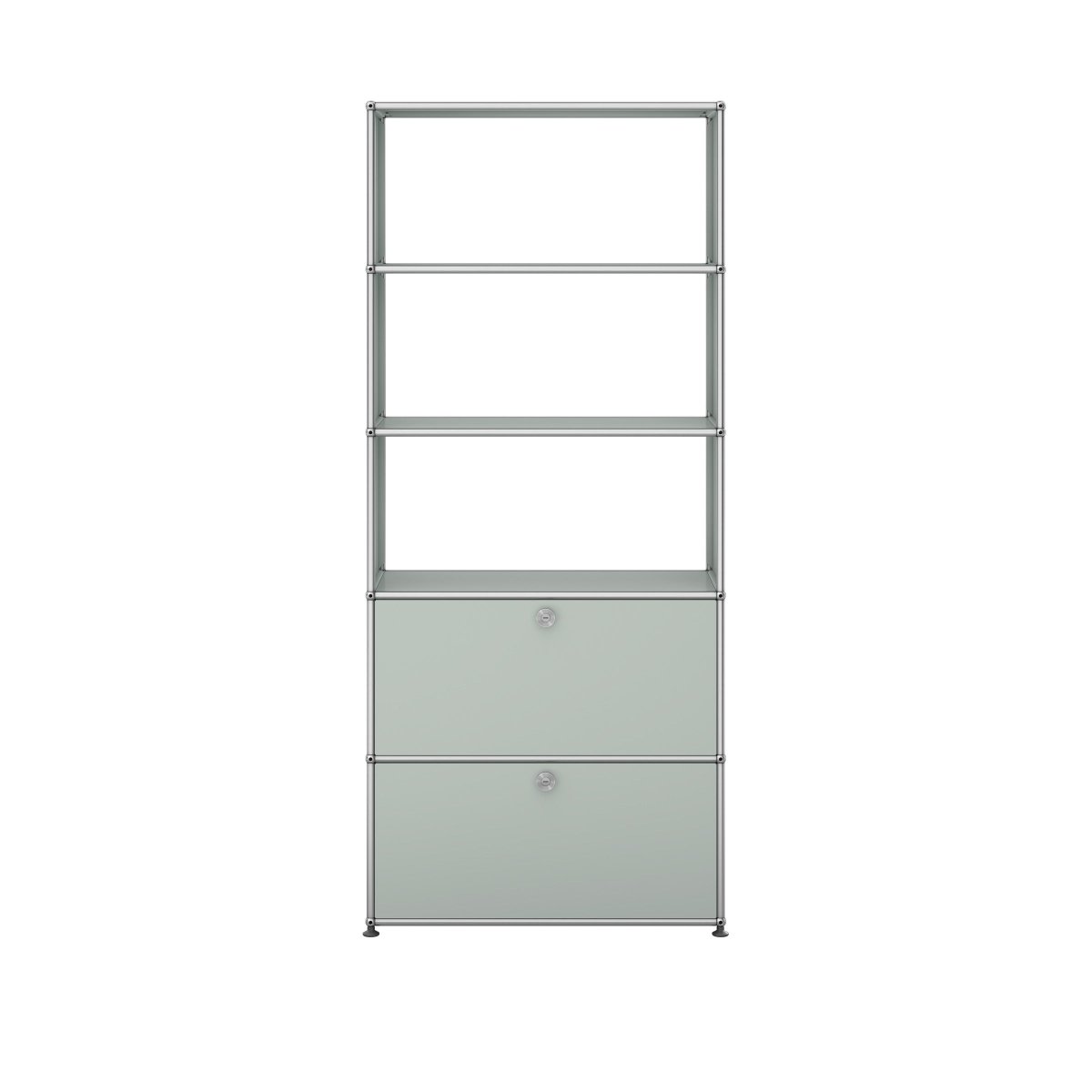 USM Haller Regal 1 Breit / 5 Hoch / 2 Klapptüren