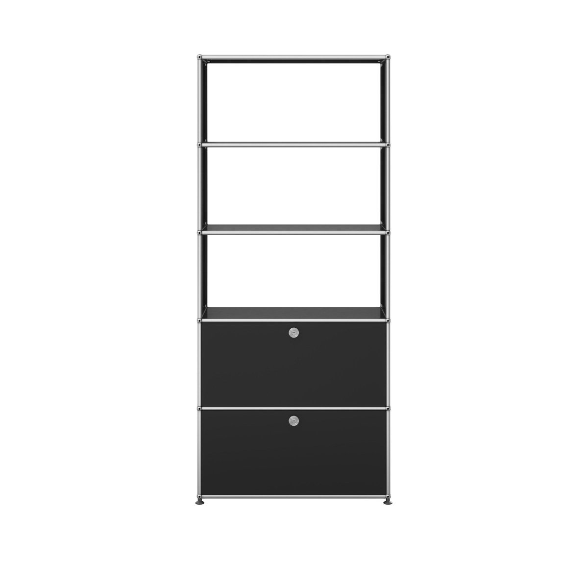 USM Haller Regal 1 Breit / 5 Hoch / 2 Klapptüren