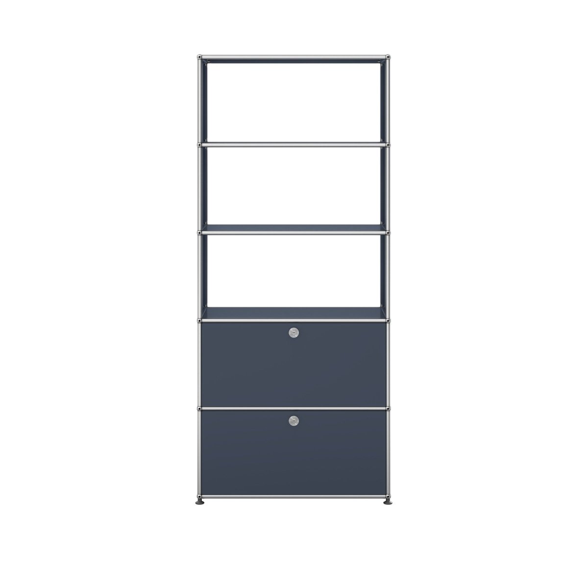 USM Haller Regal 1 Breit / 5 Hoch / 2 Klapptüren