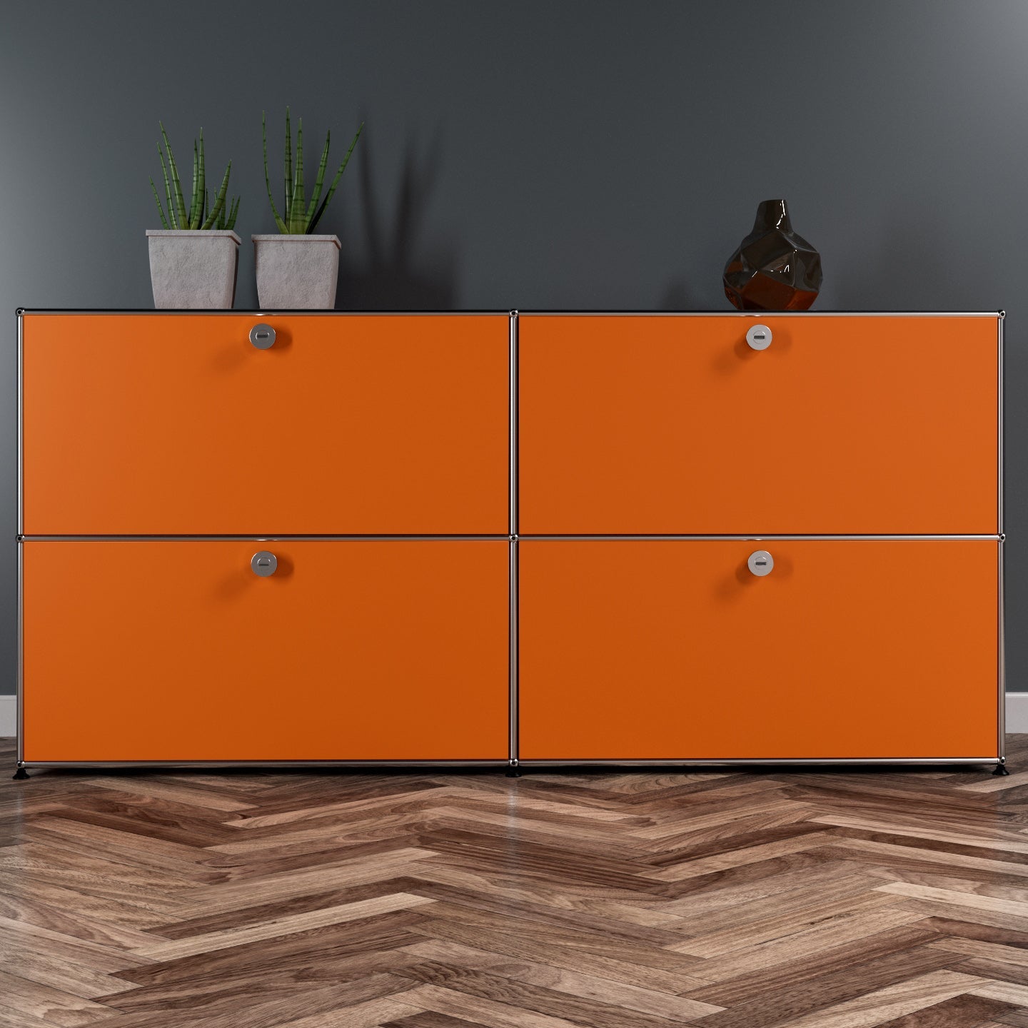 USM Haller Sideboard 2 Breit / 2 Hoch / 4 Klapptüren