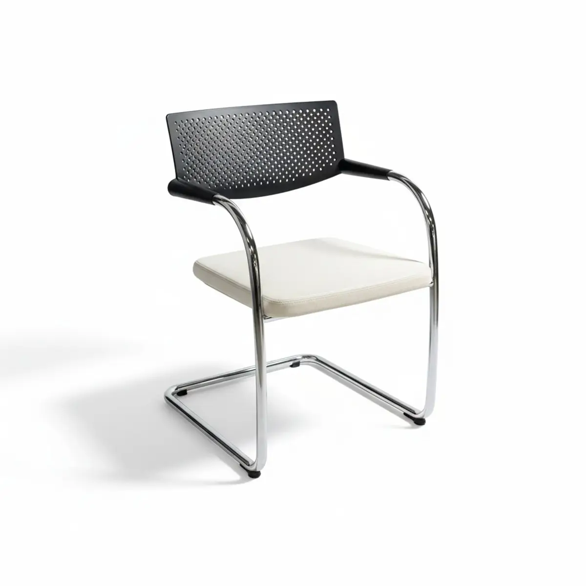 Vitra Visavis, Freischwinger - Lederbezug
