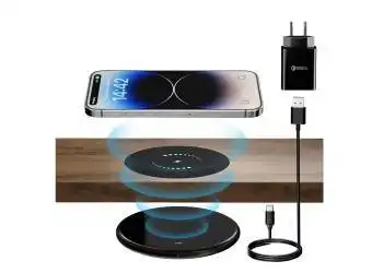 Kabellose Innovation: USM Haller Tisch 175x100 mit Wireless Charger