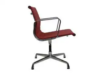 Vitra Charles & Ray Eames Alu Chair EA 107/108 Besucher und Konferenzstuhl, velour