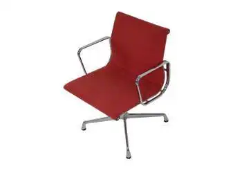 Vitra Charles & Ray Eames Alu Chair EA 107/108 Besucher und Konferenzstuhl, velour