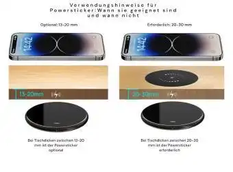 Kabellose Innovation: USM Haller Tisch 175x100 mit Wireless Charger