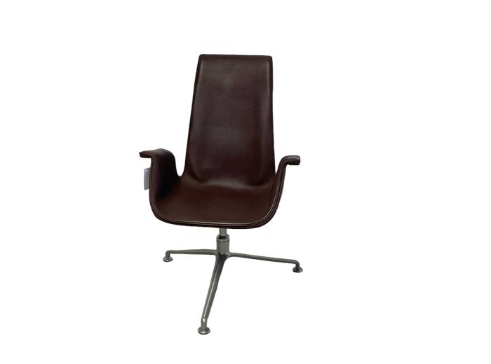 Walter Knoll FK Chair, Besucher Ledersessel, braun 