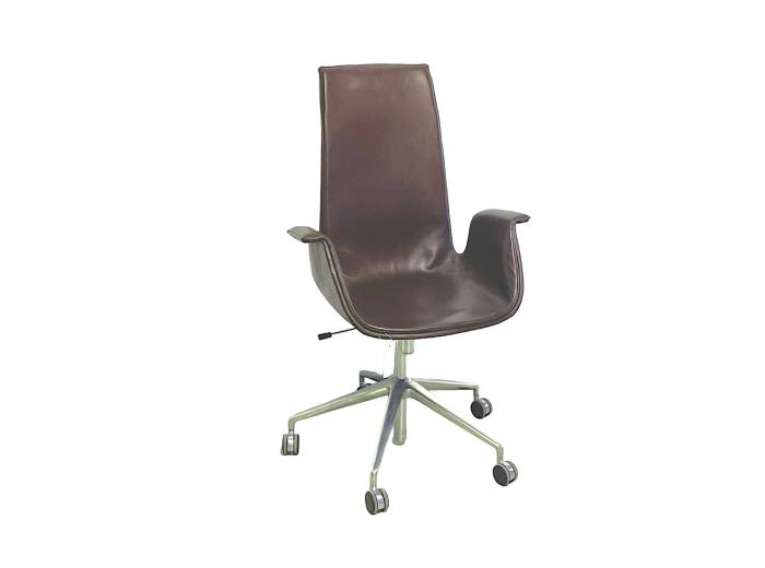 Walter Knoll FK Chair, Ledersessel, braun